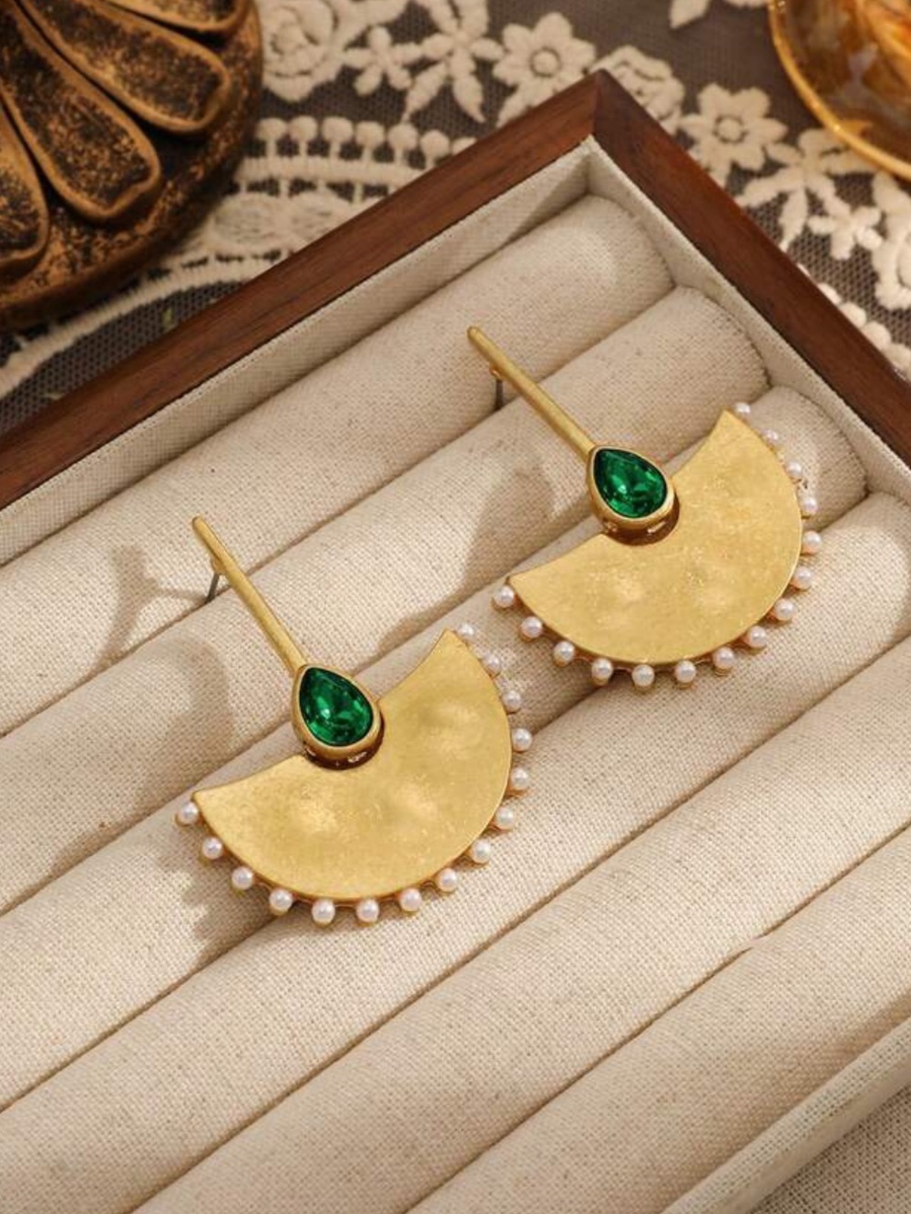 Byzantine Empress Emerald Earrings